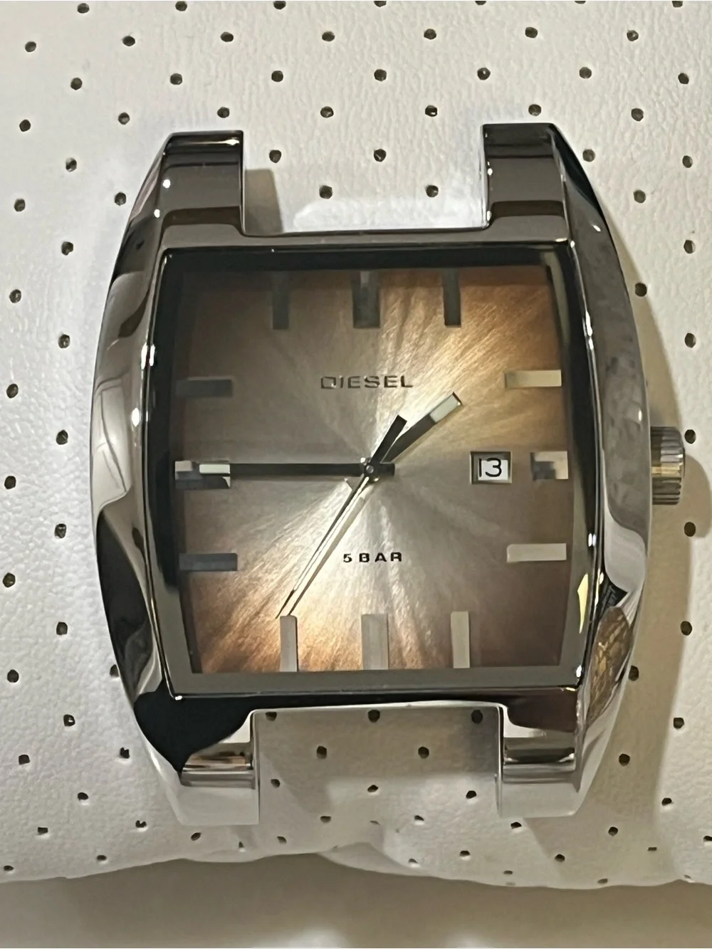 Diesel Men’s Brown Sunray Dial Stainless Steel Watch Head